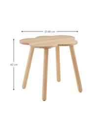 Stolik dla dzieci Cloud, Drewno sosnowe, Jasne drewno naturalne, Ø 48 x W 42 cm