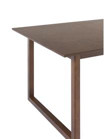 Table extensible Calla, tailles variées, Bois de chêne, brun laqué, larg. de 120 à 160 x prof. 90 cm