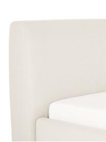 Gestoffeerd bed Cloud, Bekleding: fijn gestructureerde gewe, Frame: massief grenenhout, FSC-g, Geweven stof beige, B 180 x L 200 cm