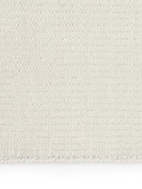 Tapis à poils ras tissé main Willow, 100 % polyester, certifié GRS, Blanc crème, larg. 120 x long. 180 cm (taille S)