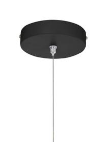 Grote hanglamp Joel, Lampenkap: gepoedercoat metaal, Baldakijn: gepoedercoat metaal, Zwart, B 127 x H 15 cm