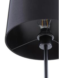 Stehlampe Mick in Schwarz, Lampenschirm: Textil, Lampenfuß: Metall, pulverbeschichtet, Schwarz, Ø 28 x H 158 cm