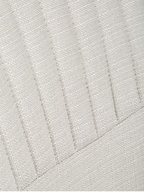 Chaise pivotante Lola, Tissu blanc crème, noir, larg. 53 x prof. 55 cm