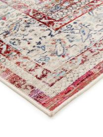 Teppich Vintage Kashan mit Vintagemuster, Flor: 100% Polypropylen, Rot, Beige, B 120 x L 180 cm (Größe S)