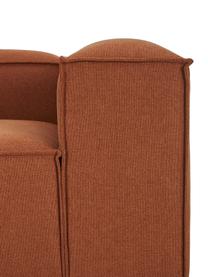 Diván modular grande Lennon, Tapizado: poliéster Alta resistenci, Estructura: madera de pino maciza, ma, Patas: plástico, Tejido terracota, An 357 x F 119 cm, respaldo izquierdo