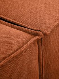 Diván modular grande Lennon, Tapizado: poliéster Alta resistenci, Estructura: madera de pino maciza, ma, Patas: plástico, Tejido terracota, An 357 x F 119 cm, respaldo izquierdo