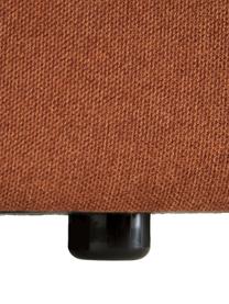 Diván modular grande Lennon, Tapizado: poliéster Alta resistenci, Estructura: madera de pino maciza, ma, Patas: plástico, Tejido terracota, An 357 x F 119 cm, respaldo izquierdo