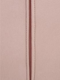 Poltrona in velluto rosa cipria Center, Rivestimento: velluto di poliestere Con, Struttura: metallo verniciato a polv, Velluto rosa cipria, Larg. 82 x Alt. 71 cm