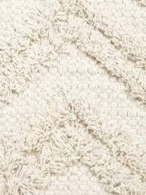 Housse de coussin rectangulaire Akesha, 100 % coton, Blanc crème, larg. 30 x long. 50 cm
