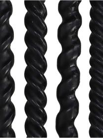Chandelles Spiral, 4 pièces, Cire, Noir, Ø 2,5 x haut. 31 cm
