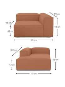 Sofá rinconera modular Lennon, Tapizado: 100% poliéster Alta resis, Estructura: madera de pino maciza, ma, Patas: plástico, Tejido turrón, An 238 x F 180 cm, chaise longue izquierda