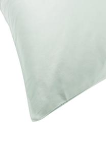 Federa in raso di cotone Comfort, Verde salvia, Larg. 50 x Lung. 80 cm