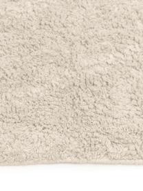 Alfombra artesanal de algodón con flecos Bina, Beige estampado, An 160 x L 230 cm (Tamaño M)