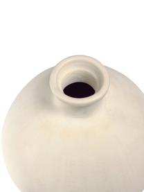 Bolvormige vaas Caetana van keramiek in beige, Keramiek, Beige, Ø 20 x H 22 cm