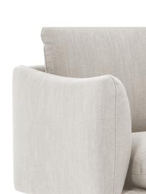 Canapé d'angle beige Moby, Tissu beige, larg. 280 x prof. 160 cm, méridienne à droite