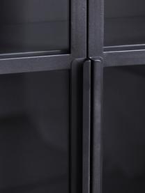 Witryna z metalu ze szklanymi drzwiczkami Collect, Antracytowy, S 70 x W 90 cm