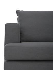 Divano angolare Tribeca, Rivestimento: poliestere Il rivestiment, Struttura: legno di faggio massiccio, Piedini: legno di faggio massiccio, Tessuto antracite, Larg. 274 x Prof. 192 cm, chaise-longue a sinistra