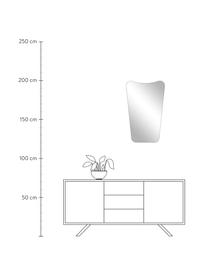 Lustro ścienne z metalową ramą Goldie, Złoty, S 50 x W 80 cm