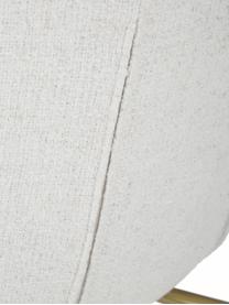 Chaise en bouclé rembourrée Tess, Bouclé blanc crème, pieds dorés, larg. 49 x prof. 64 cm