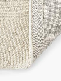 Tappeto tessuto a mano a pelo corto realizzato con materiali riciclati Eleni, Beige, Larg. 120 x Lung. 180 cm (taglia S)