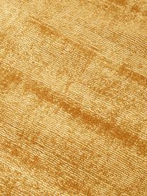 Handgewebter Viskoseteppich Jane, Flor: 100 % Viskose, Senfgelb, B 80 x L 150 cm (Größe XS)