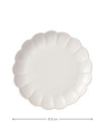 Raňajkový tanier Sabina, 4 ks, Kamenina, Tienidlo: biela, Ø 21 cm