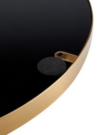Okrągłe lustro ścienne z metalową ramą Lacie, Odcienie złotego, Ø 55 x G 3 cm