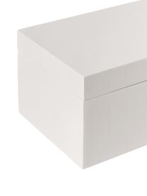 Boîtes de rangement Kylie, 2 élém., MDF (panneau en fibres de bois à densité moyenne), Noir, gris clair, Lot de différentes tailles