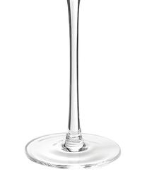 Flûtes à champagne faites main avec structure rainurée Cami, 4 pièces, Verre, soufflé bouche, Transparent, Ø 7 x haut. 25 cm