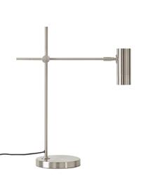 Lampa biurkowa Cassandra, Odcienie srebrnego, błyszczący, G 47 x W 55 cm