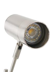 Lampa biurkowa Cassandra, Odcienie srebrnego, błyszczący, G 47 x W 55 cm