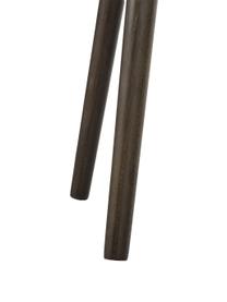 Samt-Armlehnstuhl Nora mit Holzbeinen, Bezug: Polyestersamt Der hochwer, Beine: Eichenholz, gebeizt, Samt Rosa, Beine: Eiche, B 58 x T 58 cm