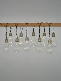 Guirnalda solar de luces LED Martin, 300 cm, 10 luces, Cable: plástico, Transparente, níquel, L 300 cm