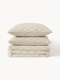 Funda nórdica de algodón estampado Milano, Beige, Cama 150/160 cm (240 x 220 cm)