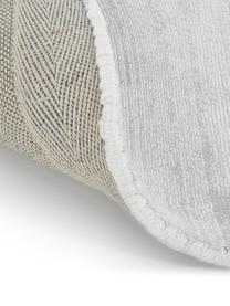 Okrúhly ručne tkaný koberec z viskózy Jane, Striebornosivá, Ø 250 cm (veľkosť XL)