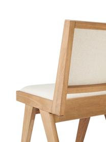 Chaise rembourrée Sissi, Bois clair avec garnissage, larg. 46 x prof. 56 cm