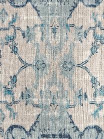 Vloerkussen Renata met vintage patroon, Bekleding: 57% katoen, 40% polyester, Blauw, B 70 x L 70 cm