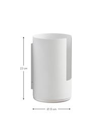Portarotolo carta igienica in metallo con fissaggio a parete Rim, Alluminio rivestito, Bianco, Ø 13 x Alt. 22 cm