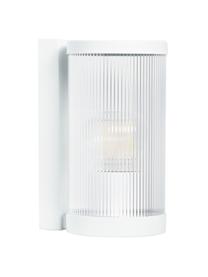 Outdoor wandlamp Coupar, Diffuser: kunststof, Wit, Ø 13 x H 25 cm