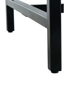 Table bois de manguier massif Raw, 180 x 90 cm, Noir, larg. 180 x prof. 90 cm