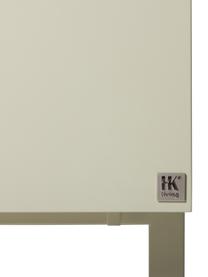 Dressoir Pebble in beige, Frame: MDF, Poten: gecoat metaal, Beige, B 80 x H 89 cm