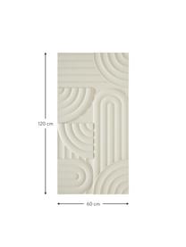 Wandobjekt Massimo aus Holz, Mitteldichte Holzfaserplatte (MDF), Beige, B 120 x H 60 cm