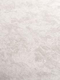 Sofa w kształcie nerki Alba (2-osobowa), Tapicerka: 97% poliester, 3% nylon D, Stelaż: lite drewno świerkowe z c, Nogi: tworzywo sztuczne, Kremowobiała tkanina, S 185 x G 114 cm, oparcie prawostronne