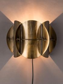 Wandlamp Corridor met stekker en antieke afwerking, Lampenkap: messing, Messingkleurig, B 27 x H 19 cm