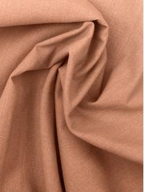 Pościel z bawełny efektem sprania Arlene, Morelowy, 135 x 200 cm + 1 poduszka 80 x 80 cm