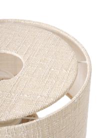 Linnen tafellamp Ron, Lampenkap: tweed, Lampvoet: tweed, Linnen beige, Ø 30 x H 35 cm