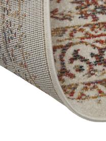 Tappeto vintage multicolore da interno-esterno Dana, 100% polipropilene, Tonalità beige, Larg. 120 x Lung. 180 cm (taglia S)