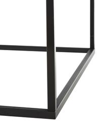 Metall-Couchtisch Neptun, Metall, pulverbeschichtet, Schwarz, B 90 x T 60 cm