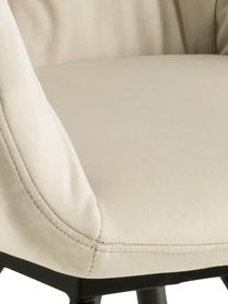 Chaise pivotante velours Lucie, Velours beige, larg. 58 x prof. 62 cm