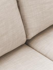 Sofa modułowa Russell, Tapicerka: 100% bawełna Dzięki tkani, Stelaż: lite drewno sosnowe z cer, Nogi: tworzywo sztuczne, Taupe tkanina, S 412 x W 77 cm